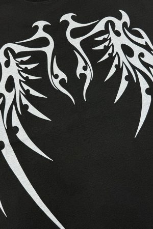 Concert Outfit Original Bone Wing Street Rap T-Shirt