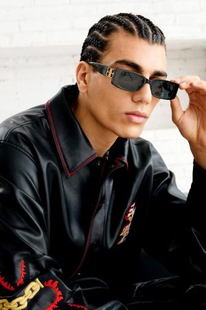 Concert Outfit Original Embroidered Leather Shirt