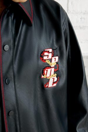 Concert Outfit Original Embroidered Leather Shirt