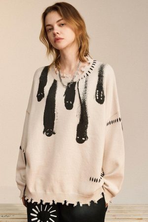 Concert Outfit Out Of Body' Knit Sweater