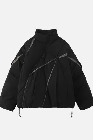 Concert Outfit Oversize Deconstructed Cotton Jacket