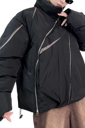 Concert Outfit Oversize Deconstructed Cotton Jacket