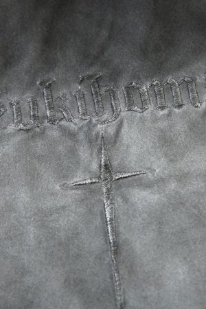 Concert Outfit Oversized Cross and Studed T-Shirt