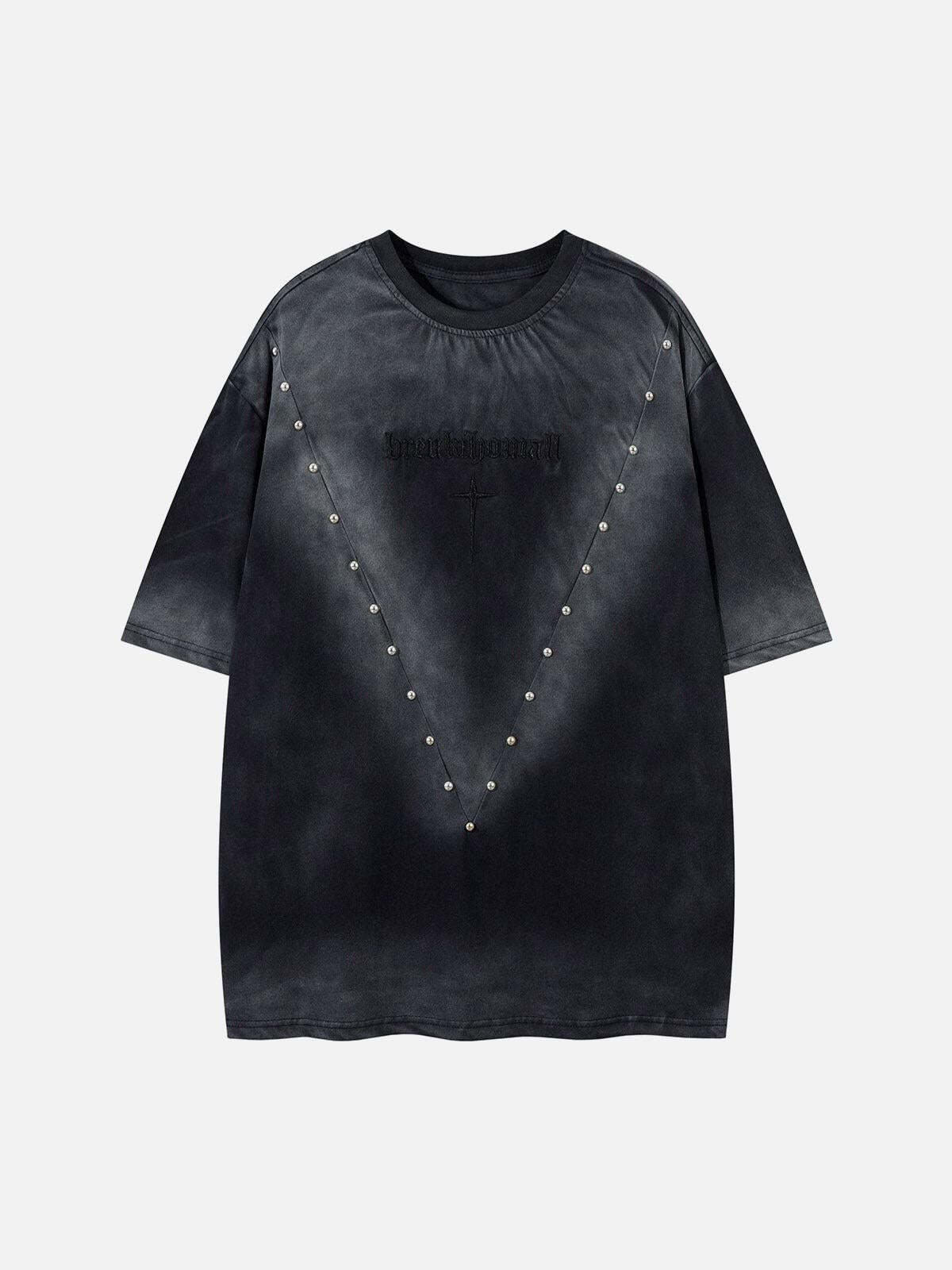 Concert Outfit Oversized Cross and Studed T-Shirt Concert Outfit Oversized Cross and Studed T-Shirt