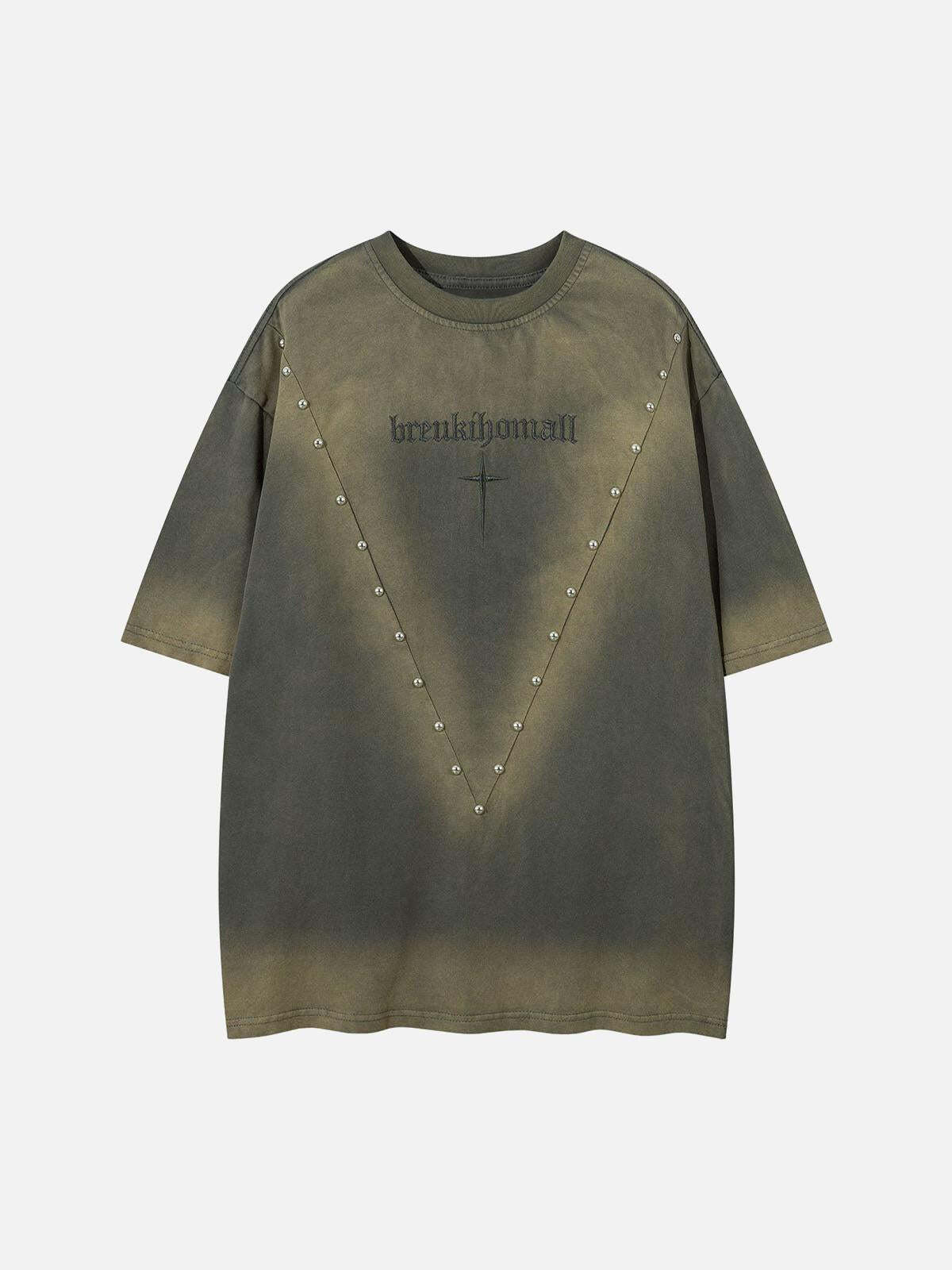 Concert Outfit Oversized Cross and Studed T-Shirt Concert Outfit Oversized Cross and Studed T-Shirt