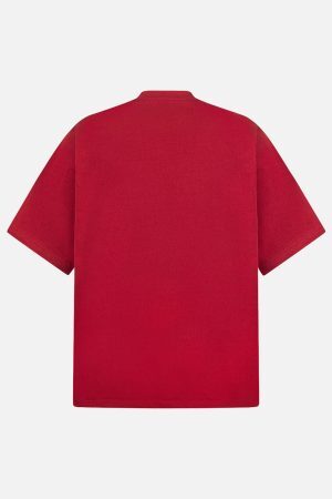 Concert Outfit Oversized Embroidered Floral Letter T-Shirt