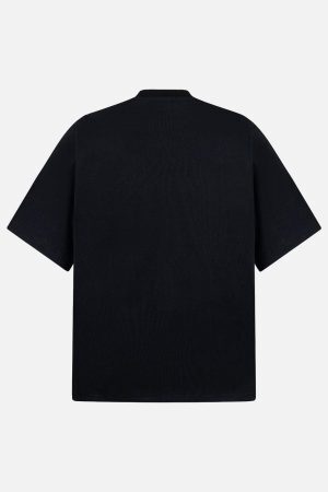 Concert Outfit Oversized Embroidered Floral Letter T-Shirt