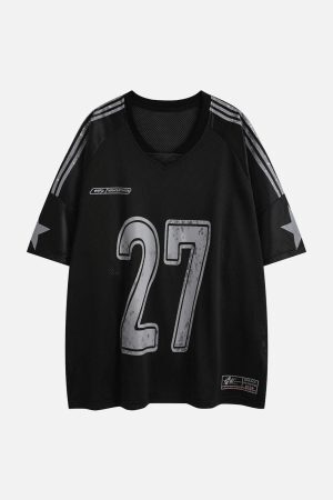 Concert Outfit Oversized NO. 27 Sports Jersey T-Shirt
