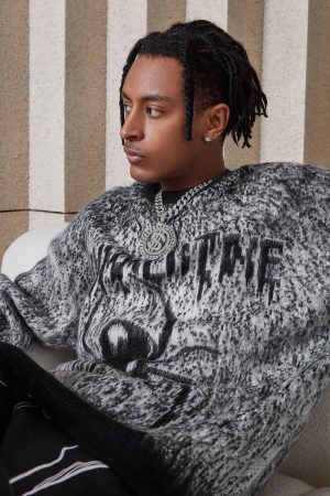 Concert Outfit Oversized Spider Sweater