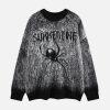 Concert Outfit Oversized Spider Sweater