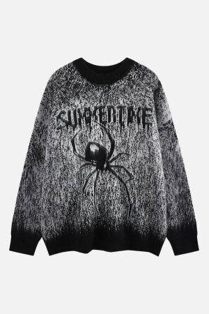 Concert Outfit Oversized Spider Sweater
