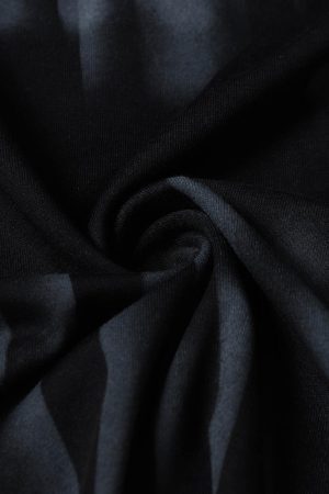 Concert Outfit Oversized Tie-Dye Embroidered Letter T-Shirt