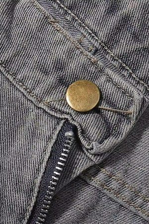 Concert Outfit Painted Washed Multi-Pocket Cargo Jeans