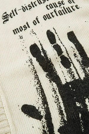 Concert Outfit Palm Graffiti Cardigan