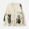 Concert Outfit Palm Graffiti Cardigan
