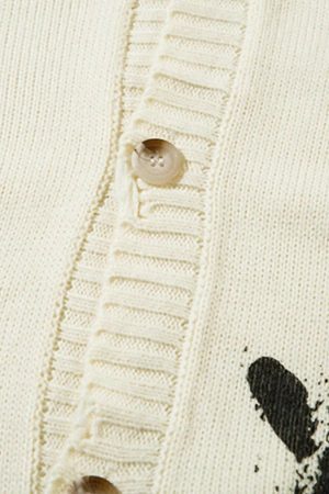 Concert Outfit Palm Graffiti Cardigan