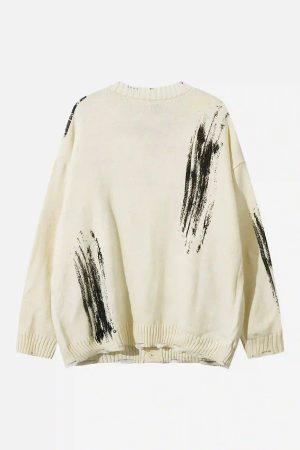 Concert Outfit Palm Graffiti Cardigan