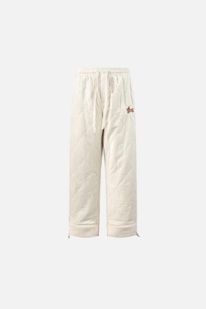 Concert Outfit Paneled Padded Sweatpants