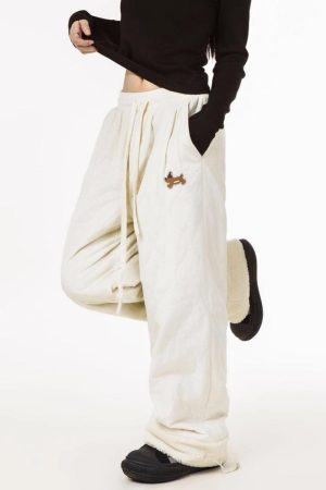 Concert Outfit Paneled Padded Sweatpants