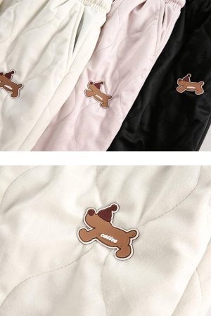 Concert Outfit Paneled Padded Sweatpants