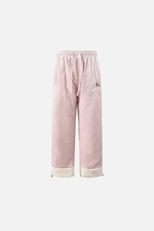 Concert Outfit Paneled Padded Sweatpants