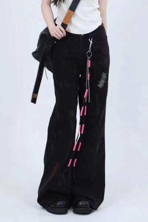 Concert Outfit Pant Leg Openings Jeans