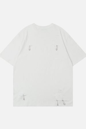 Concert Outfit Paper Clip Decoration Tee