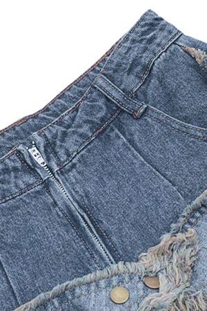 Concert Outfit Patch Embroidered Straight-Leg Jeans