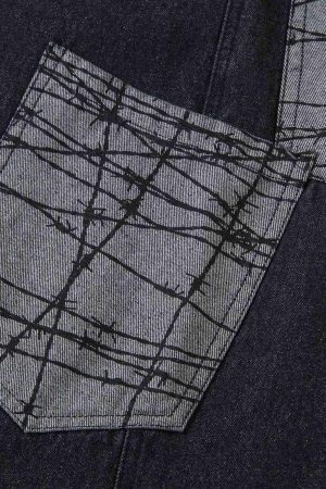 Concert Outfit Patch Pocket Baggy Jeans