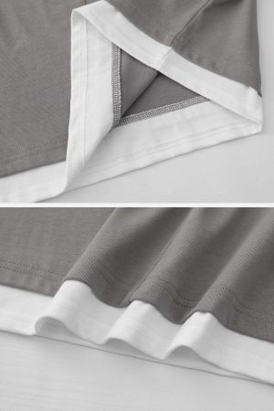 Concert Outfit Patchwork 3D Dimensional Design Tee