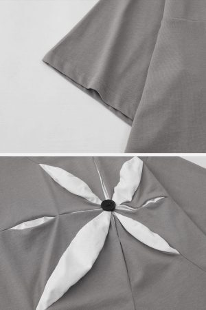 Concert Outfit Patchwork 3D Dimensional Design Tee