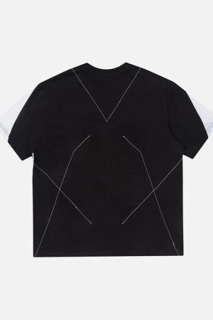 Concert Outfit Patchwork Color Blocking Tee