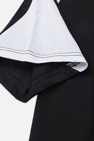 Concert Outfit Patchwork Color Blocking Tee