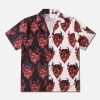 Concert Outfit Patchwork Devil Short Sleeve Shirt