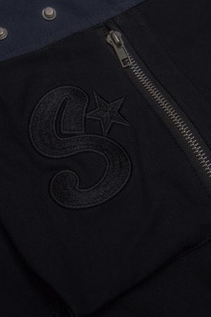 Concert Outfit Patchwork Embroidered Fur Hooded Jacket