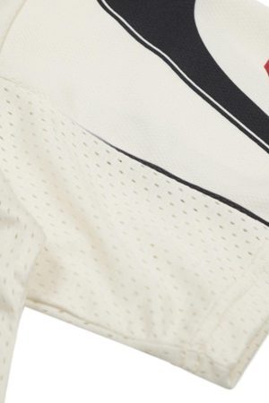 Concert Outfit Patchwork Mesh letter Print Jersey T-Shirt