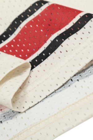 Concert Outfit Patchwork Mesh letter Print Jersey T-Shirt