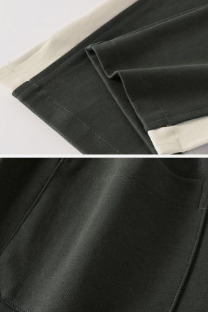 Concert Outfit Patchwork Split Pants