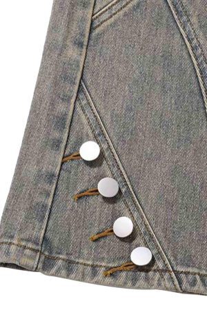 Concert Outfit Patchwork Stressed Jeans