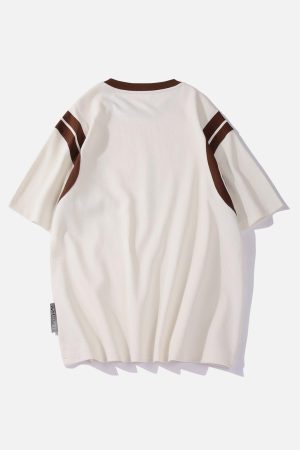 Concert Outfit Patchwork Stripe Tee