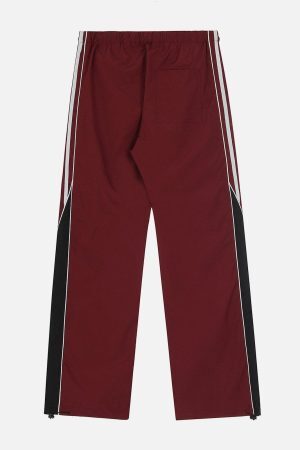 Concert Outfit Patchwork Tapered Leg Sweatpants