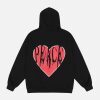 Concert Outfit Peace And Love Foam Print Cardigan Hoodie