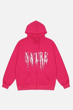 Concert Outfit Peace And Love Foam Print Cardigan Hoodie