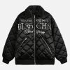 Concert Outfit Pearl Letter Diamond Quilted Jacket