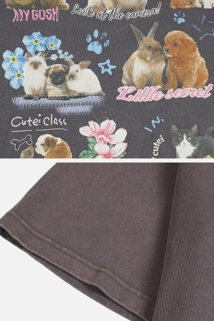 Concert Outfit Pets Print Tee