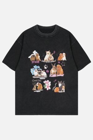 Concert Outfit Pets Print Tee