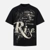 Concert Outfit Phantom Letter Print T-Shirt