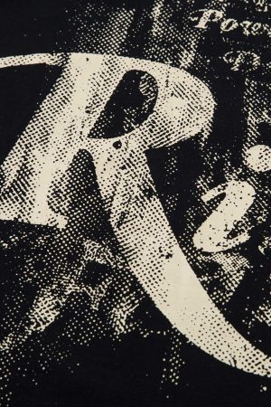 Concert Outfit Phantom Letter Print T-Shirt