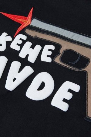 Concert Outfit Pistol Bear Graphic Tee