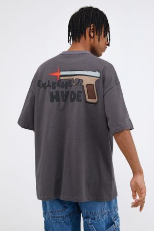 Concert Outfit Pistol Bear Graphic Tee